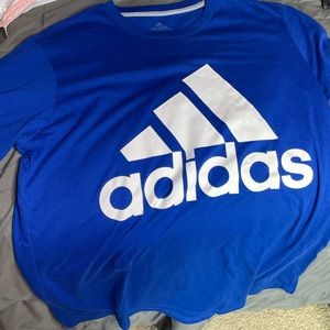 Blue adidas top